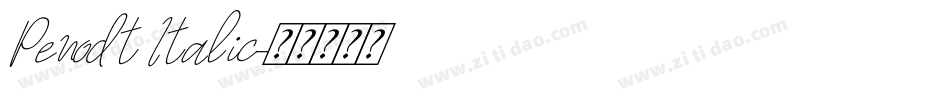 Penodt Italic字体转换